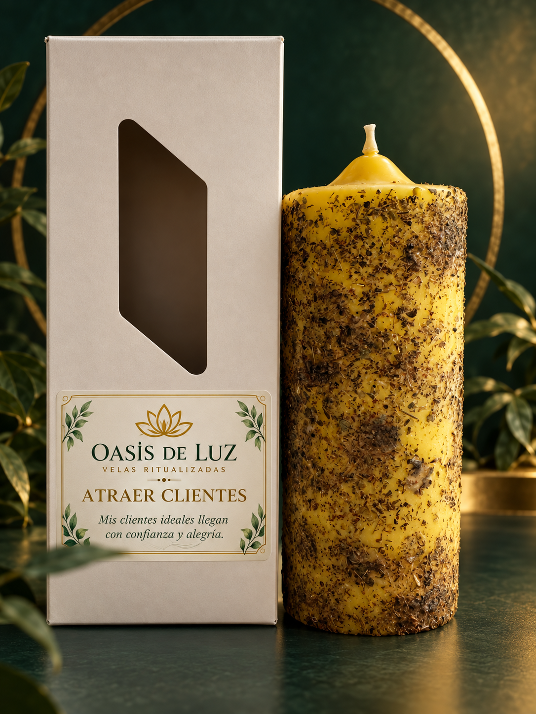 Vela Atraer Clientes con caja Oasis de Luz