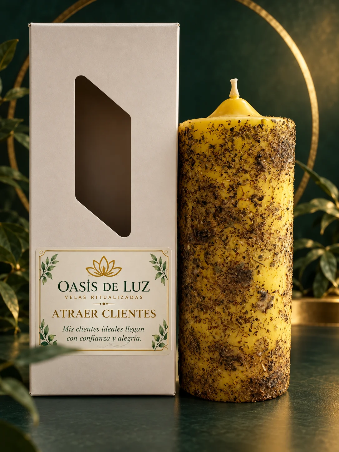 Vela Atraer Clientes con caja Oasis de Luz