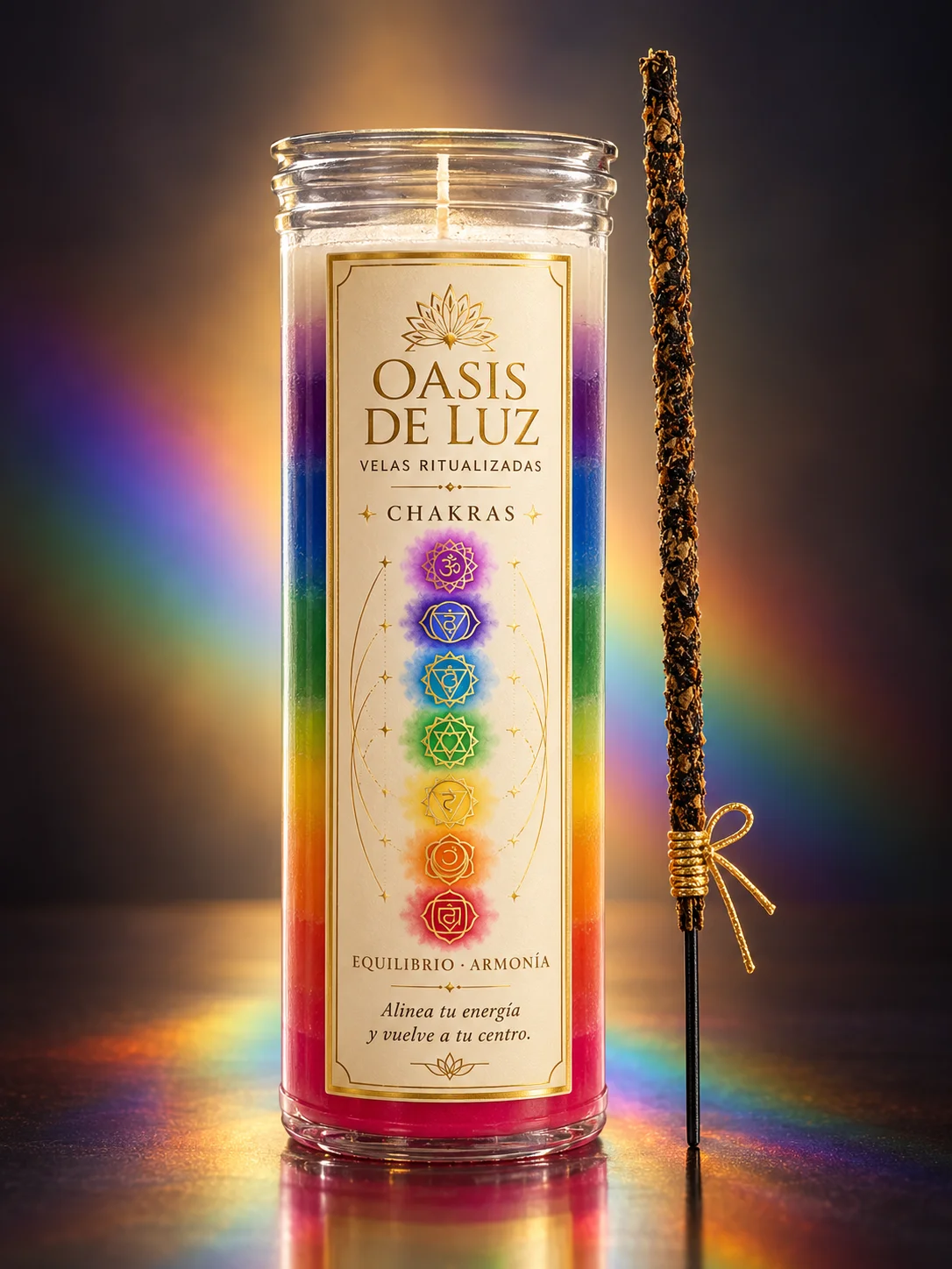 Vela Chakras de Oasis de Luz